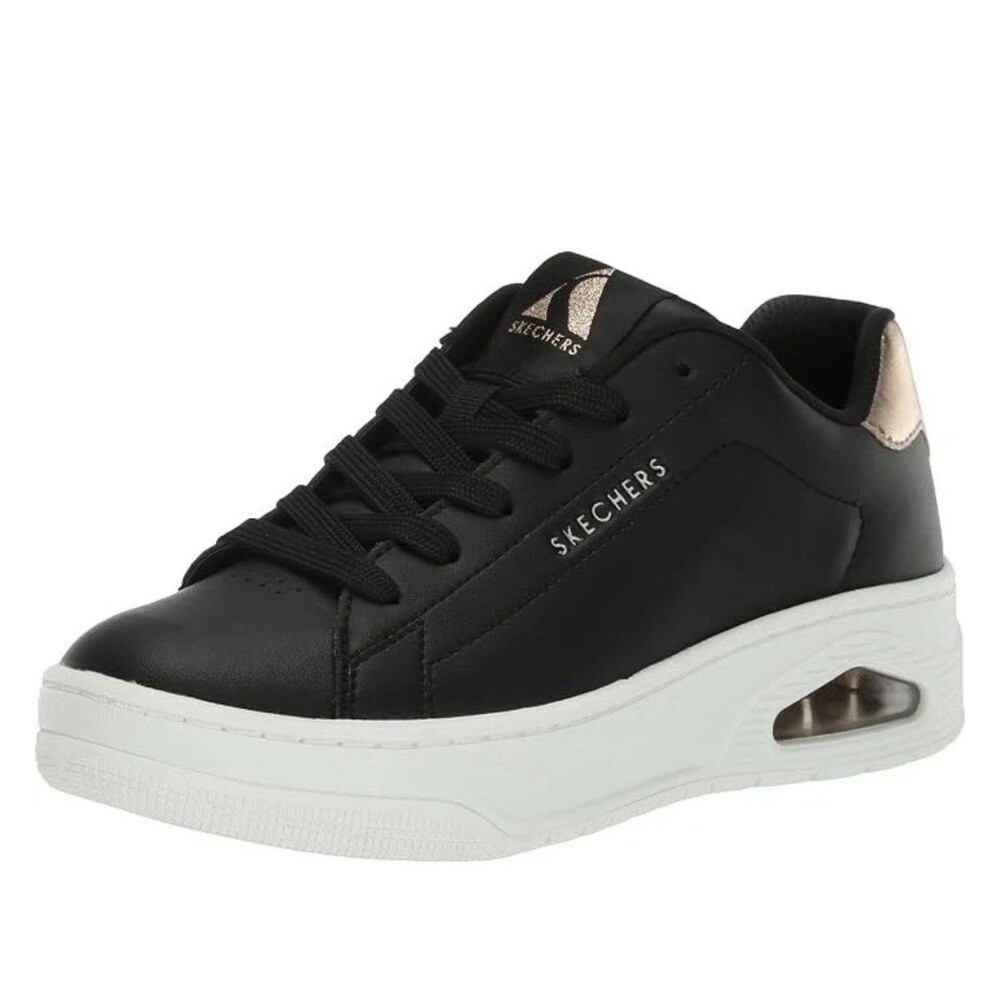 NEW Skechers Women's Uno Court - Courted Air Black White Size 11 Memory Foam